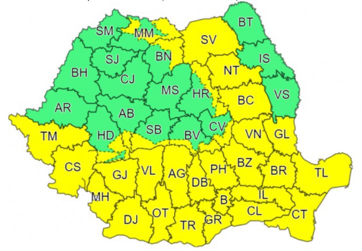 Cod galben de furtună în Bacău, Neamț și Suceava, ZCH NEWS - sursa ta de informații