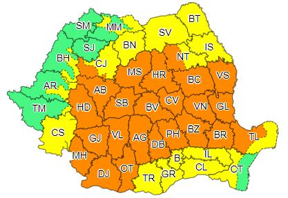 Avertizări cod portocaliu și galben în regiunea Nord Est, ZCH NEWS - sursa ta de informații