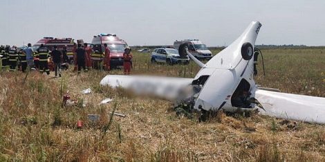 Un avion cu două persoane s-a prăbușit la Hurjuieni, ZCH NEWS - sursa ta de informații
