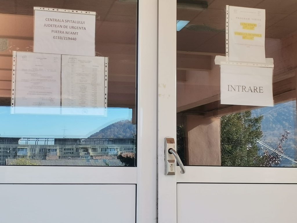 FOTO. Spitalul Județean Neamț are un nou program de vizite, după redeschidere, ZCH NEWS - sursa ta de informații