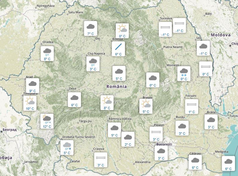 Meteorologii anunță că vremea se încălzește în prima parte din decembrie