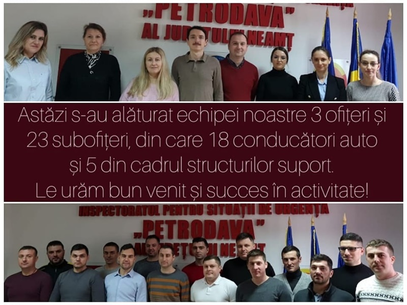 26 de noi recruți la ISU Neamț