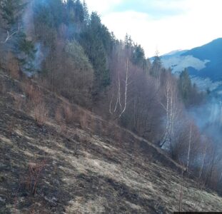 Intervenție de durată pentru un incendiu de proporții. Flăcările au mistuit circa 10 hectare, ZCH NEWS - sursa ta de informații