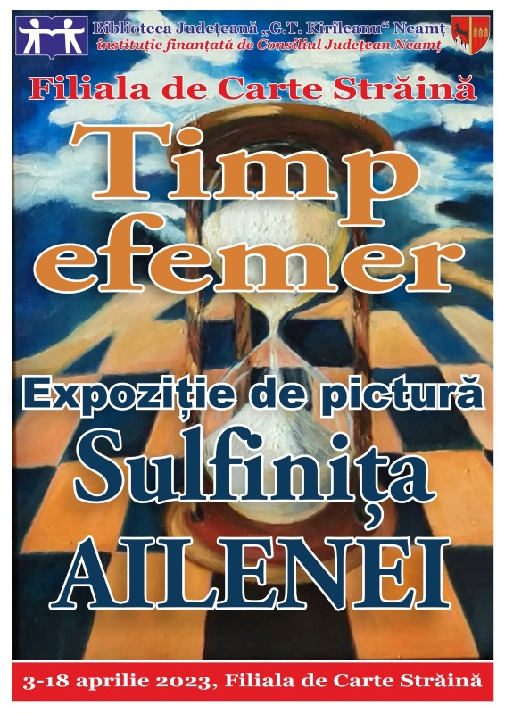 “Timp efemer…“, expoziție de pictură la Biblioteca Neamț