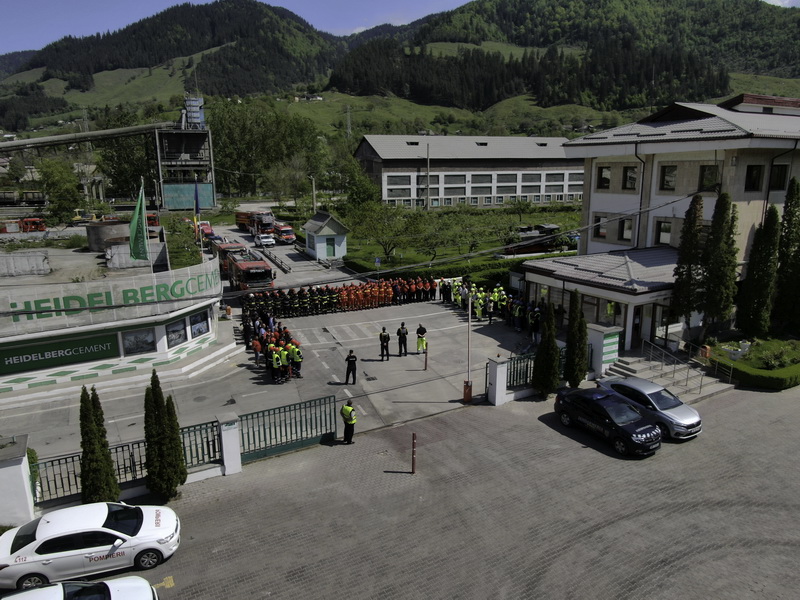 Exercițiu ISU la Tașca: explozie urmată de incendiu la fabrica de ciment, ZCH NEWS - sursa ta de informații