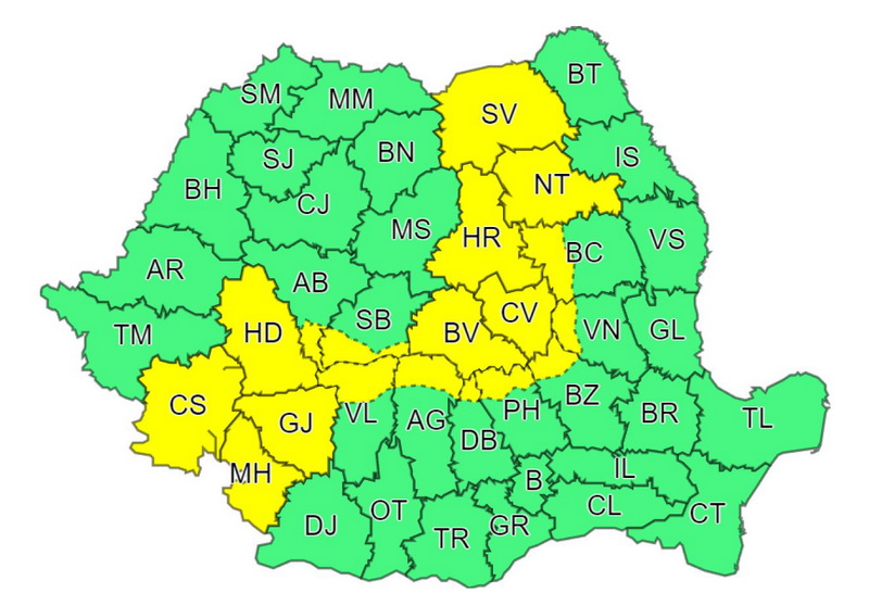 Cod galben de furtuni şi grindină în Bacău, Neamţ şi Suceava, ZCH NEWS - sursa ta de informații