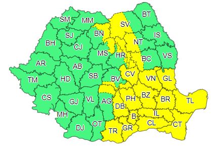 Cod galben de ploi în Neamț, Suceava și Bacău, ZCH NEWS - sursa ta de informații