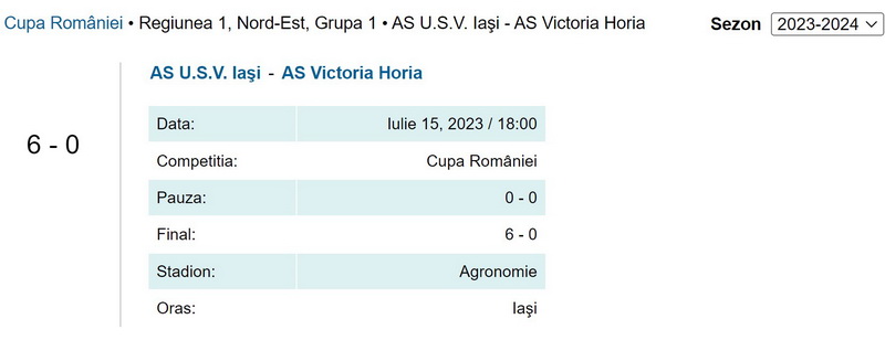 CUPA ROMÂNIEI Victoria Horia a pierdut şi a doua partidă din faza regională, ZCH NEWS - sursa ta de informații