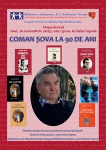Aniversare Coman Șova, 90 de ani, la Biblioteca Județeană „G.T. Kirileanu, ZCH NEWS - sursa ta de informații