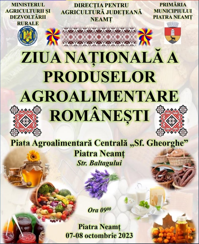 Piatra Neamț: Târg agroalimentar în perioada 7-8 octombrie, ZCH NEWS - sursa ta de informații