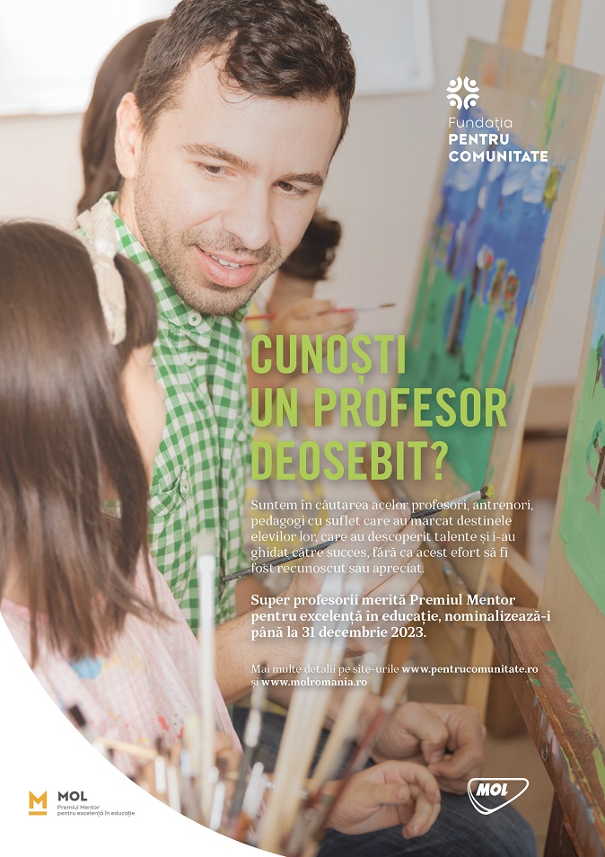 Nemțenii invitați să nominalizeze personalități la Premiul Mentor pentru excelență în educație