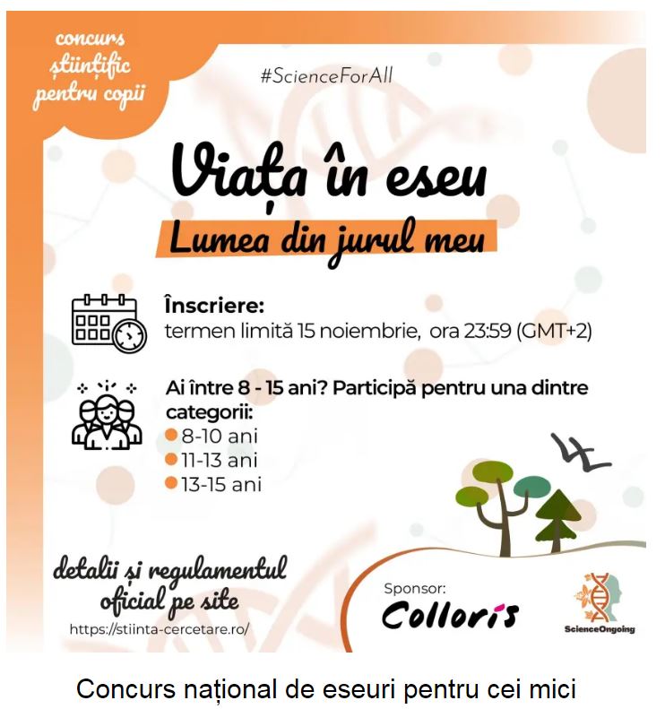 A doua ediţie a concursului național pentru copii “Viața în eseu”