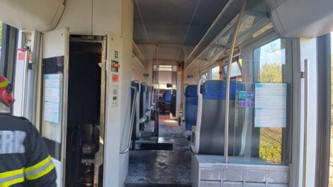 Panică şi pasageri alergând disperaţi la un incendiu al unui tren Regio, ZCH NEWS - sursa ta de informații