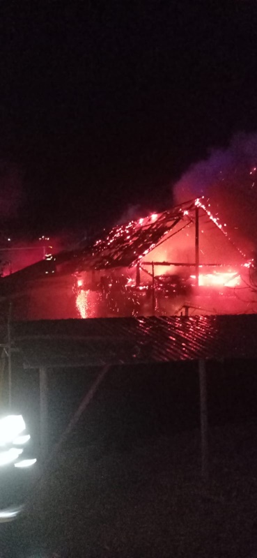 Incendiu în trei gospodării din Viişoara. O femeie a ajuns la spital