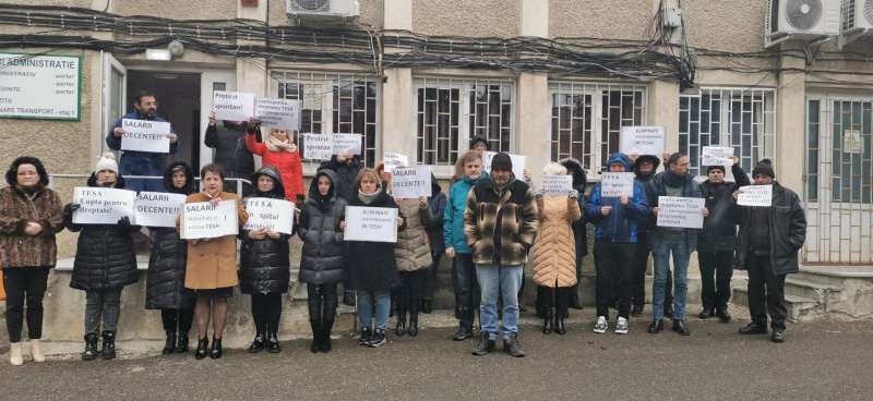VIDEO. Proteste ale angajaților TESA din Spitalul Piatra-Neamț, ZCH NEWS - sursa ta de informații