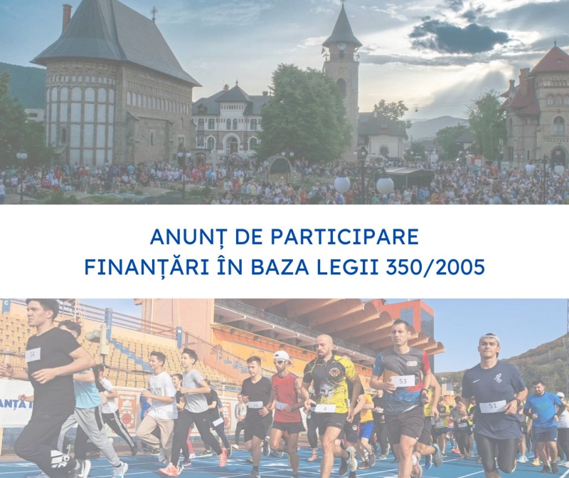 Primăria Piatra-Neamț anunță: s-a lansat sesiunea de depunere a proiectelor în baza Legii 350/2005 privind regimul finanțărilor nerambursabile din fonduri publice alocate pentru activități nonprofit de interes general