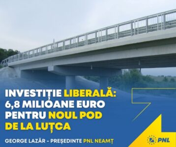 Comunicat de presă. PNL Neamţ reconstruieşte ce dărâmă PSD! Podul de la Luţca va fi refăcut datorită PNL Neamţ!, ZCH NEWS - sursa ta de informații