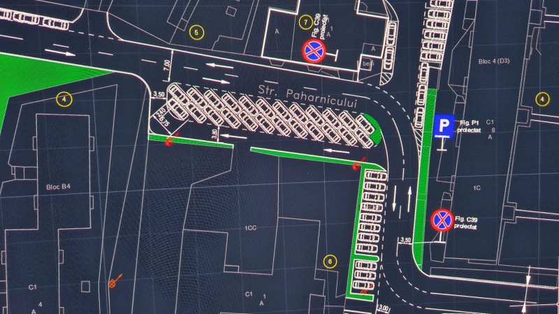Noi locuri de parcare înființate de Primăria Piatra-Neamț, ZCH NEWS - sursa ta de informații