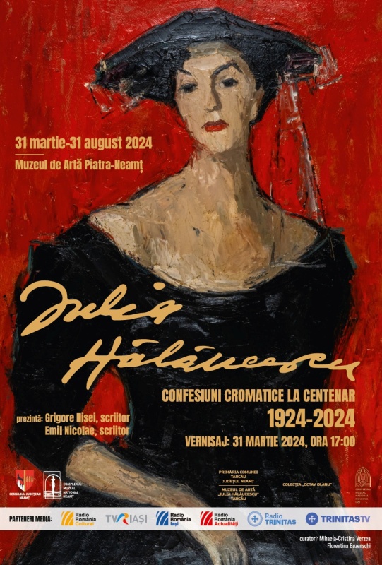 Expoziție la Muzeul de Artă Piatra Neamț. „Iulia Hălăucescu. Confesiuni cromatice la centenar. 1924-2024”