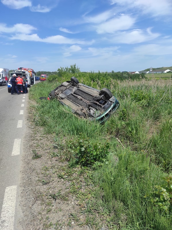 Accident în comuna Sagna. Un bărbat transportat la spital