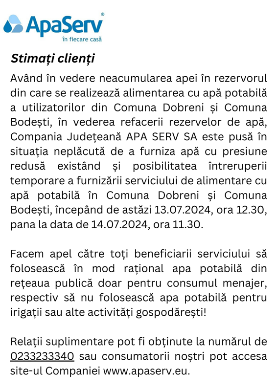 DobreniBodesti 13.07.2024