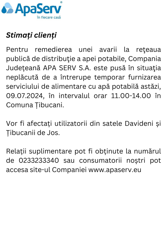 Tibucani 09.07.2024