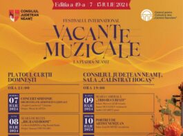 Vacanțe Muzicale la Piatra Neamț, nume sonore pe scena de la Curtea Domnească