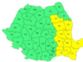 Codul galben de precipitații a fost prelungit