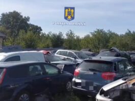 Parc ilegal de dezmembrări auto descoperit în Neamț