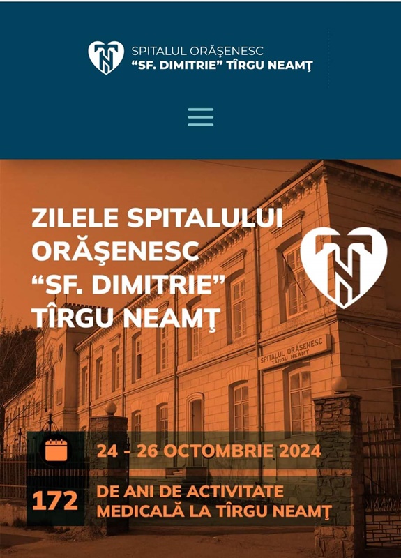 Zilele Spitalului „Sf. Dimitrie” Târgu Neamț - ediția a IV-a