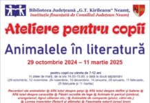 Ateliere pentru copii la Biblioteca Neamț