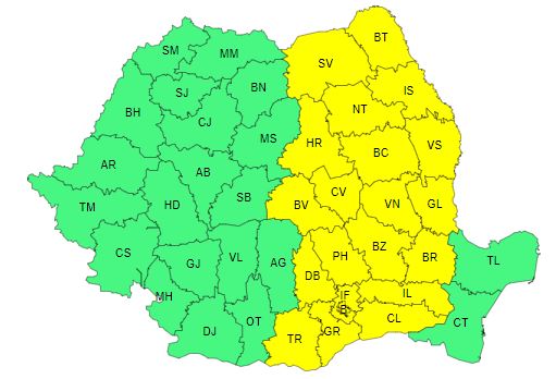 Vremea în Regiunea Moldovei 5-6 octombrie 2024; averse în Neamț