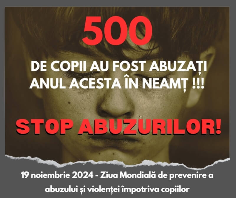 Ziua mondială de prevenire a abuzului și violenței împotriva copiilor