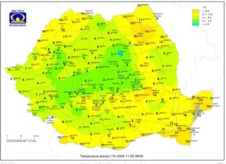 Weekend cu temperaturi scăzute în regiunea de Nord-Est a țării