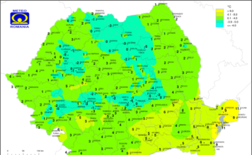 Vreme rece și precipitații mixte în regiunea de Nord-Est a țării