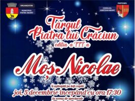 Moș Nicolae vine cu dulciuri și surprize la Piatra-Neamț