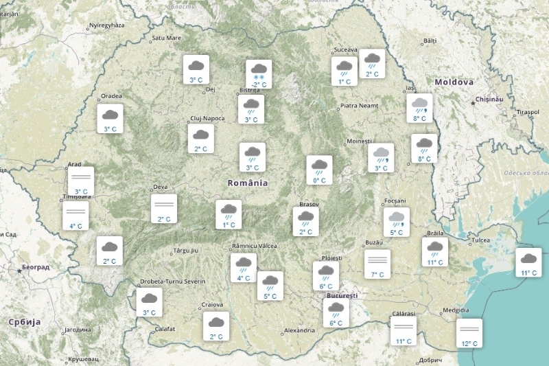 Weekend cu temperaturi ridicate și ploi în Regiunea de Nord-Est a țării