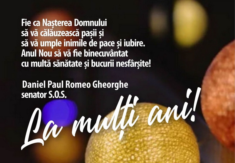 CRĂCIUN 2024 Urările politicienilor nemțeni II