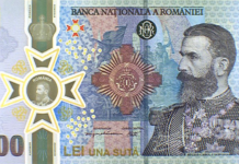 Bancnota dedicată regelui Carol I - avers