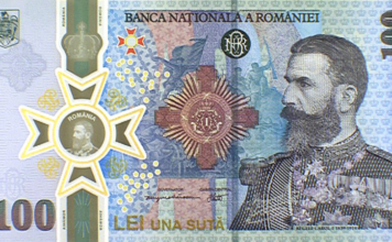 Bancnota dedicată regelui Carol I - avers