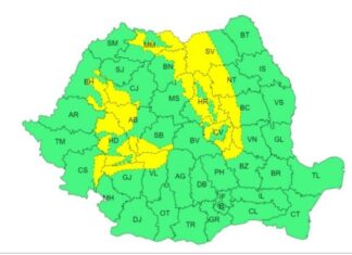 Avertizare meteo de vreme rea: se anunță vijelii, precipitații slabe și polei