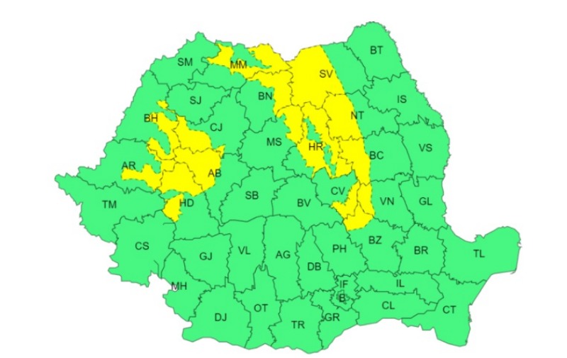 Fără ger de Bobotează, însă meteorologii anunță precipitații și vânt puternic în Regiunea Nord – Est