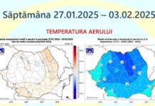 Ianuarie aduce valori termice ridicate și precipitații sporadice