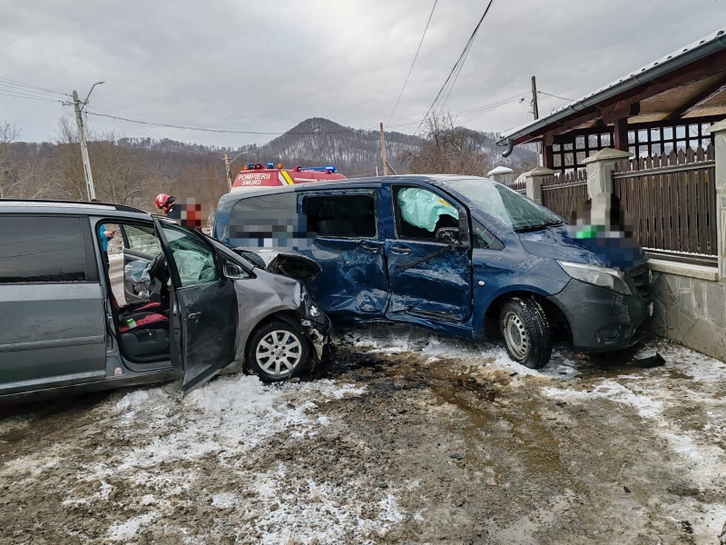 Accident cu patru victime la Leghin