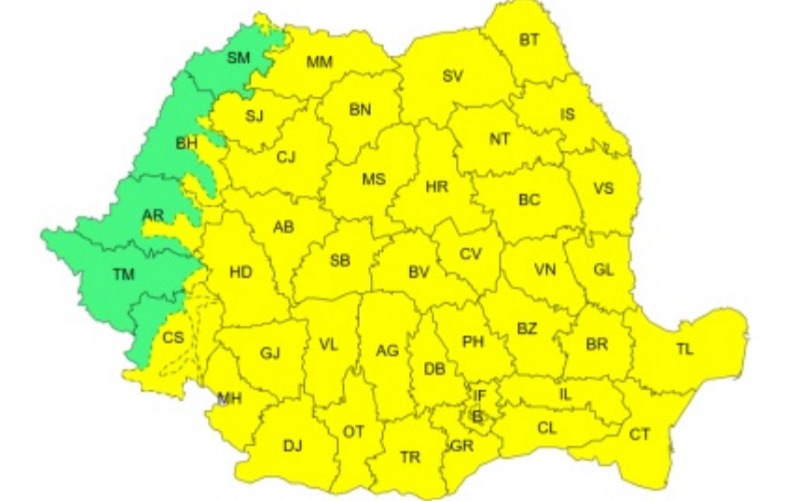 Nord-Estul țării, sub cod galben de ger