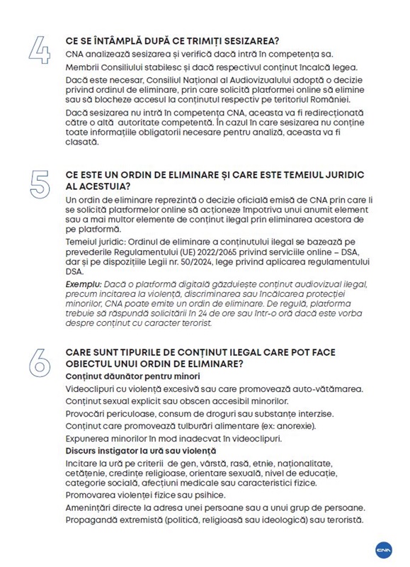 Ghidul CNA privind combaterea conținutului ilegal în mediul online