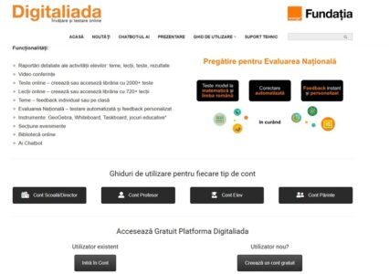 Chatbot AI pentru elevi și profesori: Digitaliada