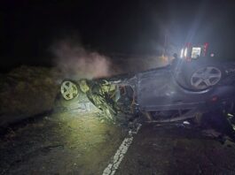 FOTO. Un tânăr a scăpat cu viața dintr-un accident deosebit de grav