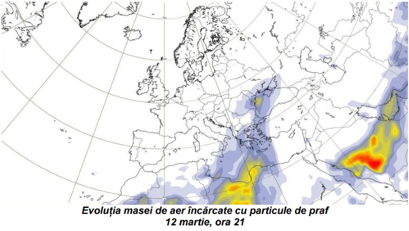 Alertă meteo: praf saharian în zona României