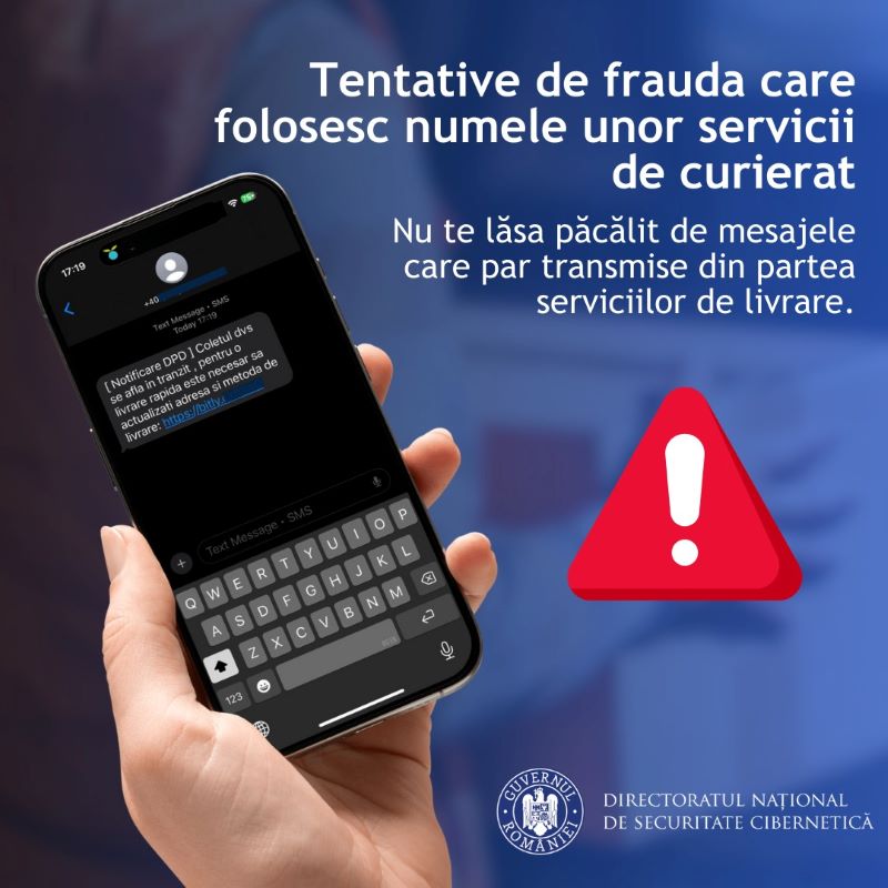 Fraude prin SMS în numele firmelor de curierat